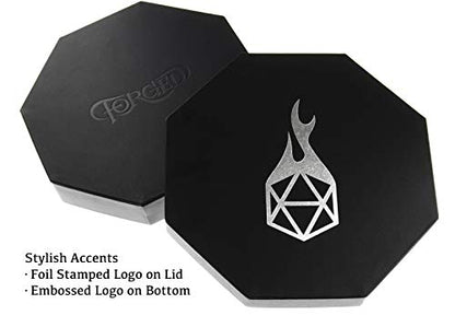 Forged Dice Co. Dice Arena Rolling Tray and Storage Compatible with Any dice Game, D&D and RPG Gaming - color: Gray