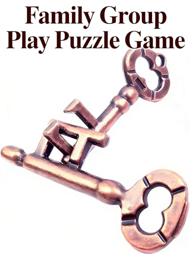 Traditional Metal Brain Teaser – Classic Puzzle Toy for Logic & Skill Development (Keys) | Metal, keys interlocking design, logic and patience, durable, for kids adults, IQ puzzle, group play