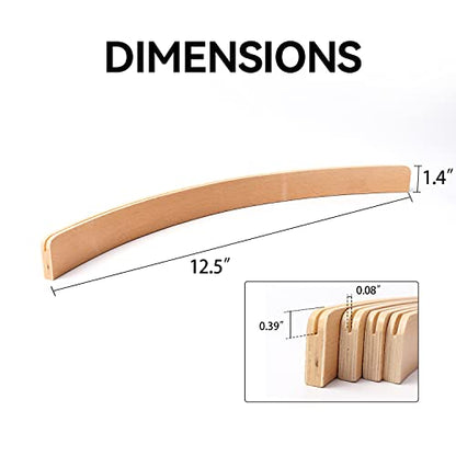 GSE Set of 4 Curved Wooden Playing Cards Holders Racks Trays, 12.5-Inch | Hand Free Playing Card Trays, For Bridge, Hand & Foot, Rummy, UNO Card Games, For Seniors Adults - style: 12.5" Card Holders