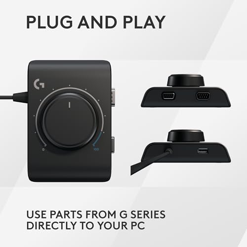 Logitech G Racing Adapter Xbox Series X|S Xbox One Playstation 4 5 | Mix and match gear, on-the-fly brake pressure dial, includes USB-A and 60 cm serial cables, Logitech G HUB support