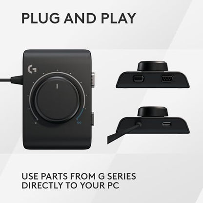 Logitech G Racing Adapter Xbox Series X|S Xbox One Playstation 4 5 | Mix and match gear, on-the-fly brake pressure dial, includes USB-A and 60 cm serial cables, Logitech G HUB support