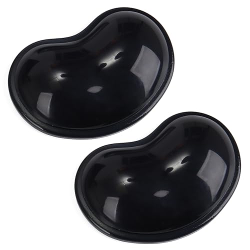 Gel Keyboard & Mouse Wrist Rest Set - Keyboard Wrist Rest Pad & Mouse Support for Office Gaming Pad Computer Laptop Ergonomic Comfortable Pain Relief- Pad Set (Mouse Support Set) - color: Mouse Pad Double - Black