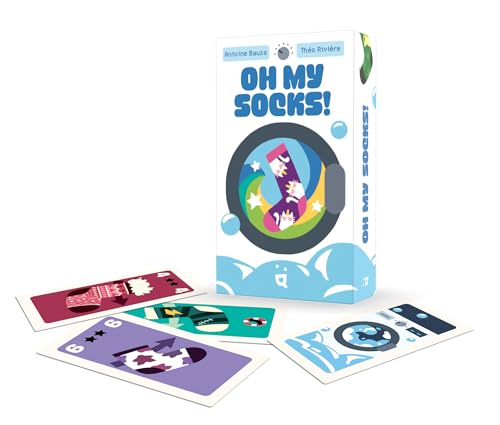 Oh, My Socks Card Game | Fast-Paced Sock Matching & Set Collection Strategy Game for Family, Kids & Adults, Ages 6+, 2-5 Players, 15 Mins