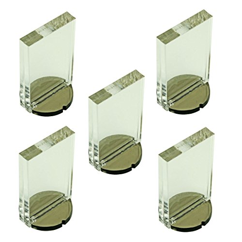 LITKO Paper Figure Stands | Compatible with D&D | 1x1.5-Inch Round | Set of 5 (15 pieces) | Reusable clear standee & card holder | Print & Play, Pathfinder & RPG ready | Glue assembly required