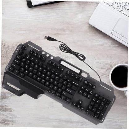 Silent Design Wired Backlit Keyboard for Computer Non Conflict Full Keyboard for Gaming