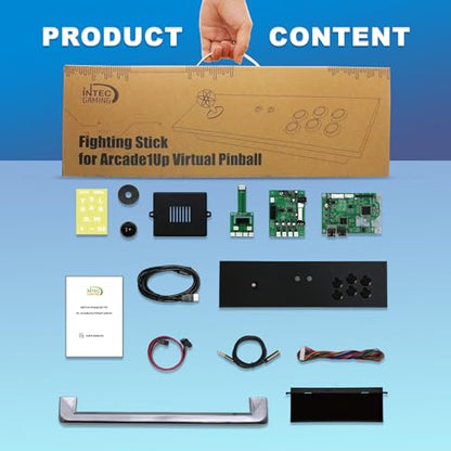 IntecGaming Switch Fighting Stick for Arcade1Up'S Digital Pinball - Expand Your arcade 1up Pinball Games, Play Your Switch on The Pinball, Modded Switch Joysticks Specially Designed for Arcade 1 Up Pinball