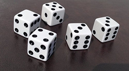 Golden Gate Dice Shaker Cup Set of Six in Walnut Presentation Case Includes Thirty White Dice and a Book of Dice Games (Includes Liars Dice) (Dice Cup Set) - style: Six-Leather Dice Cups In Walnut Case (Not Personalized)