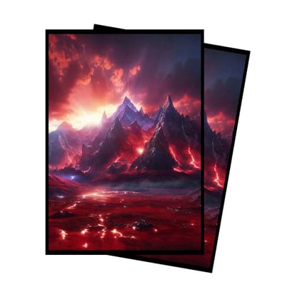 Red Mana - MTG Card Sleeves, 104ct, Standard Size, Smooth | Perfect for Double Sleeving, Smudge Resistant Matte Back, Standard 66x92mm - Compatible with Magic The Gathering & TCG Cards - color: Red Mana