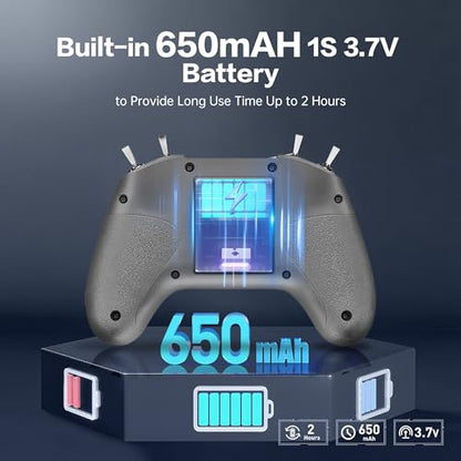 C8 ELRS V3 8CH 2.4GHz RC Radio Transmitter for FPV Drones/Tiny Whoop/Fixed Wing,FPV Drone Simulator Controller for Beginner,Mode 2