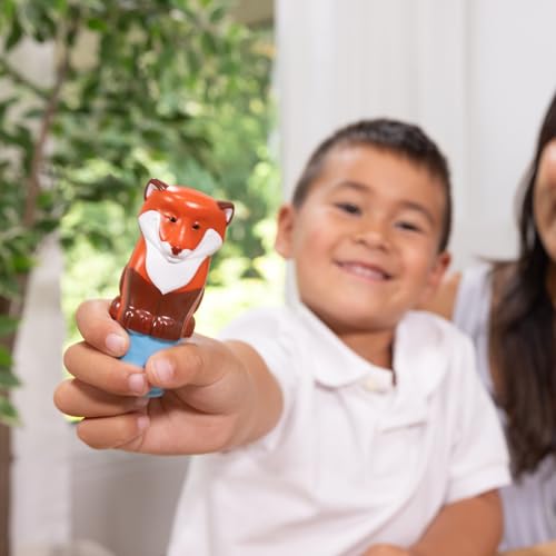 Melissa & Doug Sticker Wow!™ 24-Page Activity Pad and Sticker Stamper, 300 Stickers, Arts and Crafts Fidget Toy Collectible Character – Fox - for Kids Ages 3+ - FSC Certified - color: Fox, size: Single
