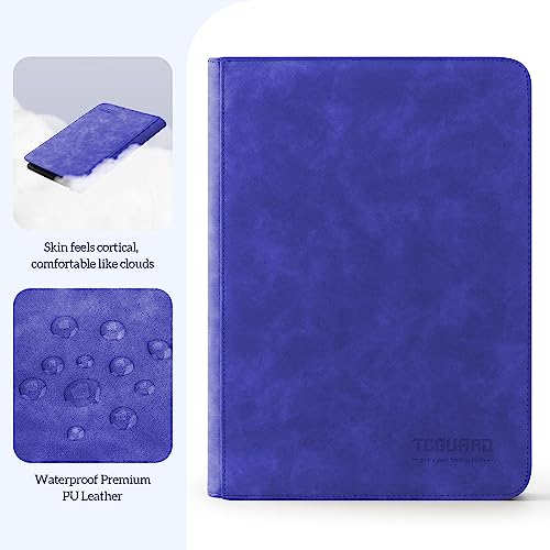 Trading Card Binder, 9 Side Loading Pocket Card Album Hold Up to 540 Cards, Zipper Binder for Cards Collection, TCG Card Holder for Game Card, Sports Card, Yugioh, MTG etc. (Blue) - color: Blue 9