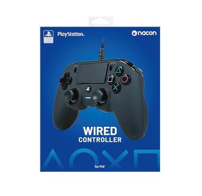 Nacon Wired Controller Officially Licensed by PlayStation for PS4 | Official PlayStation 4 controller layout - Enhanced comfort - Immersive vibration - Integrated low-latency 3-meter cable