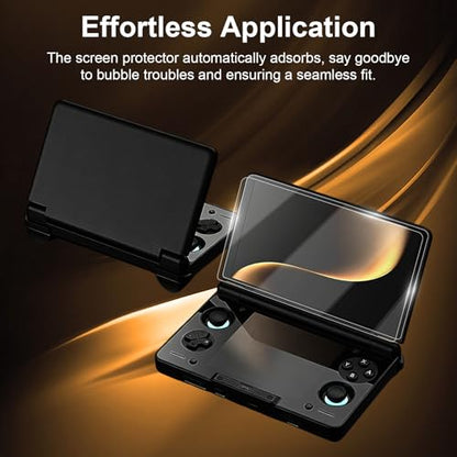 Screen Protector Compatible with AYN THOR Handheld Console- Tempered Glass for Dual Screens, Scratch-Resistant & High-Definition (2 upper screen film)