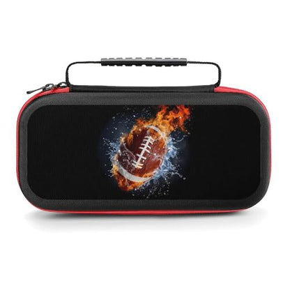 AoHanan Switch Carrying Case Flying American Football Ball Switch Game Case with 20 Games Cartridges Hard Shell Travel Protection Storage Case for Console & Accessories - color: Flying American Football Ball