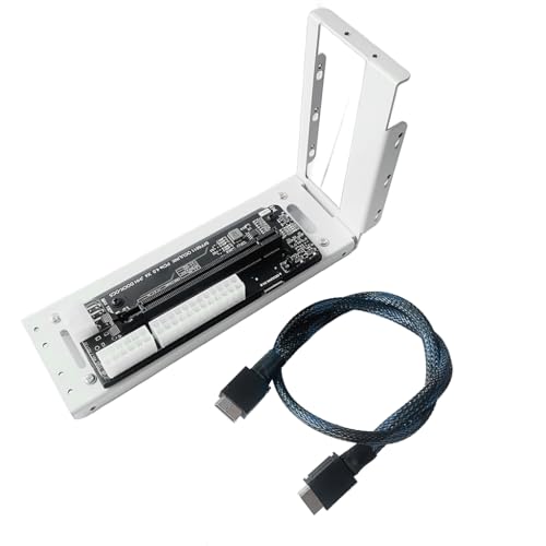 JMT M.2 M-Key to PCIE 4.0X4 SFF 8611 External Graphics Card Stand Bracket Compatible with Oculink/M.2 NVMe Laptop eGPU GDP NUC (Dock-OC5) - color: DOCK-OC5