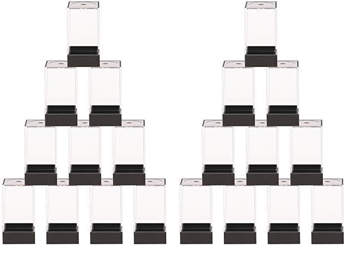 Wiz Dice - Dice Boxes - Clear Acrylic Display Box for Storage of Figurines, Collectibles, DnD Dice Set, Other Valuables - 1.43" x 1.43" x 1.75" - 10 ct (Pack of 2) - size: large (Pack of 2)
