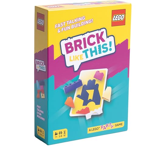 Asmodee Brick Like This! The Official Lego Party Game - A Fast, Fun Building Game for Families, Kids, Teens & Adults, Ages 7+, 2-8 Players, 15 Minute Playtime | A Fast, Fun Building Game for Families, Kids, Teens & Adults, Ages 7+, 2-8 Players, 15 Minute