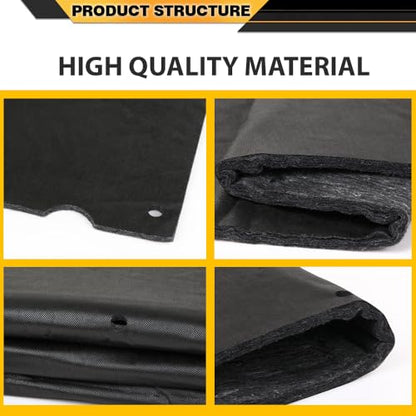 CNNELL Hood Insulation Pad w/ Clips Compatible with Chevy Caprice Impala 1991-1996 Black - style: 1991-1996 Chevy Caprice Impala