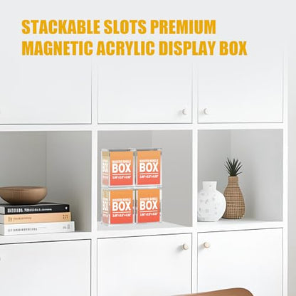 Booster Bundle Acrylic Magnetic Case for TCG Boxes, 5mm Thick Stackable Protector with Magnetic Closure, Display Storage for Card Game Packs (Note: Excludes Ascended Heroes & Perfect Order) 3 Pack - size: Standard: Scarlet & Violet Era
