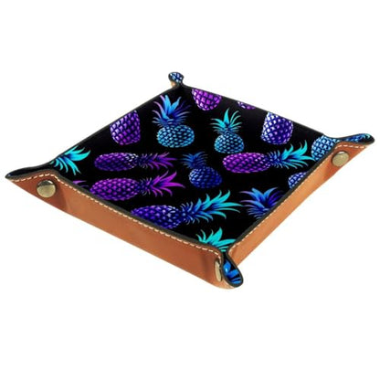 Purple Pineapples Dice Tray Dice Rolling Tray Folding Dice Holder for Dice Games, Like RPG, DND and Other Table Games - color: Multi 13