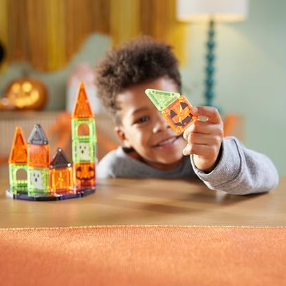 MAGNA-TILES microMAGS 24-Piece Spooky Travel Set, The Original Magnetic Building Brand - style: Spooky