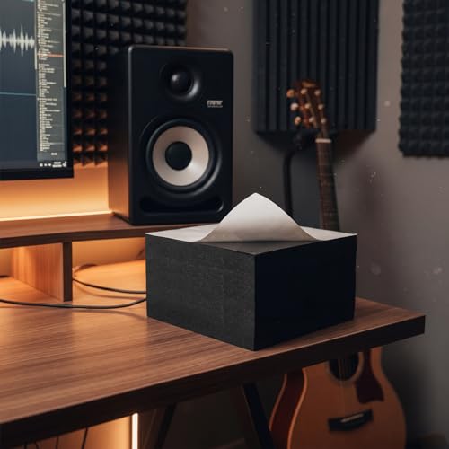4 Pcs 3" Thick Foam Padding Sheet with Adhesive Backing 4 x 4 Inches Self Stick Neoprene Insulation Foam Sheet Black for Furniture Cars Speakers - color: Black, size: 3 Inch Thick, 4 x 4 Inches