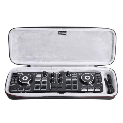 LTGEM DJ Controller Case for Hercules Compact DJ DJControl Starlight - Hard Storage Travel Protective Carrying Bag - size: Hercules DJControl Starlight
