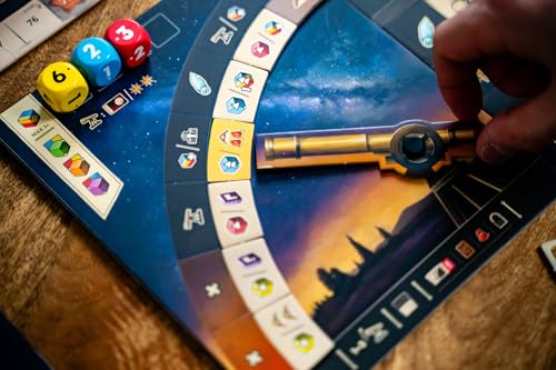 Capstone Games Galileo Galilei Strategy Board Game for Adults & Family,1-4P | Euro-Style Astronomy Strategy Board Game, Educational Space Exploration Game, Historical Scientific Game for Ages 14 - style: Galileo Galilei