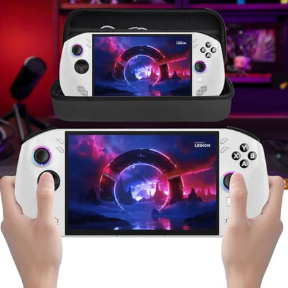 Travel Carrying Case Bag for Lenovo Legion Go Gaming Handheld | EVA Hard Shell, Fit Legion Go S 2025 / Go 8.8" 2023 / Go 2 2025, For Cable & Accessories, Protective Cover, Built in Stand