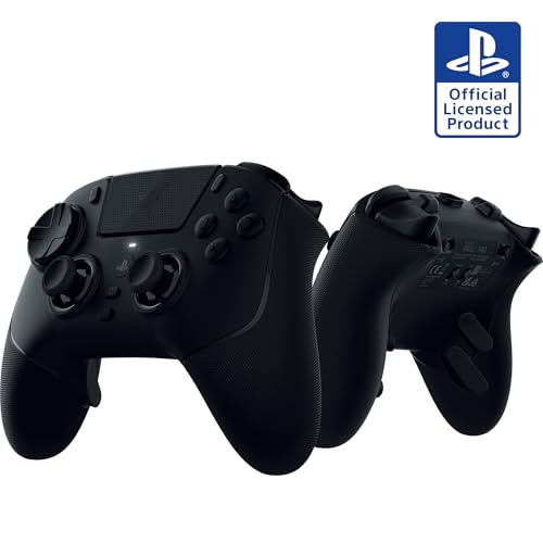Razer Raiju V3 Pro Wireless Esports Controller, PlayStation 5 & PC, Black | Lag-free Esports Grade Performance, Officially Licensed for PlayStation, 6 Remappable Buttons, TMR Thumbsticks, Fast Triggers - color: Black