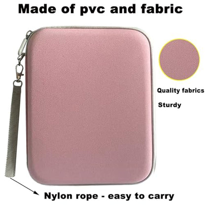 Card Case Compatible for Yoto Card Case Holder 80 Pockets Card Folder Card Binder with Zipper fit 2.3 * 3.4 inch Mini Audiobook Cards (Pink) - color: Pink