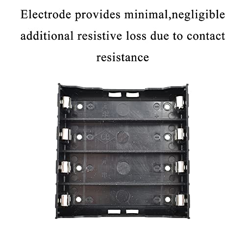 HAHIYO 3.7V 18650 4 Slots Battery Holder with Pin Less Additional Resistive Loss Allows Fully Contact Independent Batteries Bay Case Storage Box 4 PCS for DIY Toy Rechargeable Power System - style: 18650(Pin-4 Slots)-4P