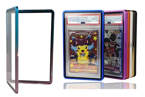 RedCap Magnetic Aluminum PSA Graded Card Holder 35PT Premium PSA Slab Protector Display Case with UV Resistant Glass Fits Standard PSA Graded Sports Trading Cards - Sugar Rush - color: Sugar Rush