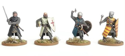 Wargames Atlantic, The Age of Chivalry, Foot Knights (1150-1320), 28MM Scale Miniatures