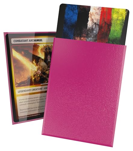 Ultimate Guard Cortex Outer Card Sleeves, 100 Standard Size TCG Sleeves, 66 x 91mm, Pink Back, Glossy Finish, No PVC & Acid-Free, High Clarity - color: Pink, size: Standard Glossy
