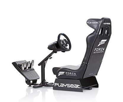 Playseat Evolution Pro Sim Racing Cockpit | Comfortable Racing Simulator Cockpit | Adjustable | Compatible with All Steering Wheels & Pedals on the Market | Supports PC & Console | Forza Motorsport