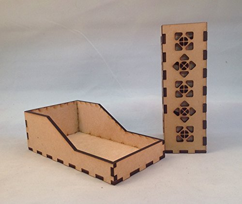 Ash Evil Dead Mini Dice Tower v1 Red Acrylic Window Laser Cut MDF Unique Fast Shipping
