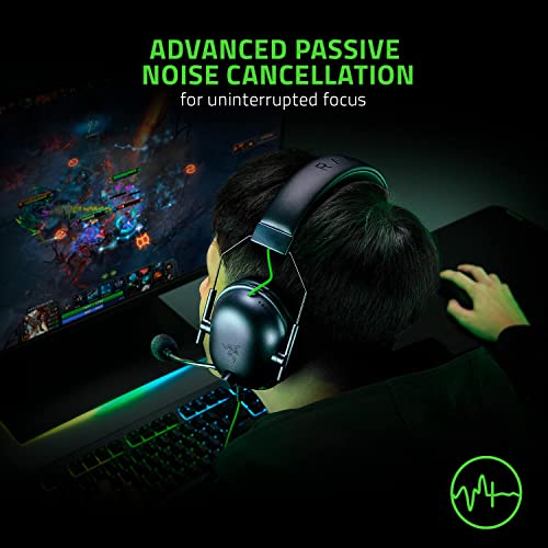Razer BlackShark V2 X Wired Gaming Headset with 7.1 Surround Sound, 50mm Drivers, Noise Cancelling Mic (Pack of 8) - color: Black, size: USB (Pack of 8), style: PC