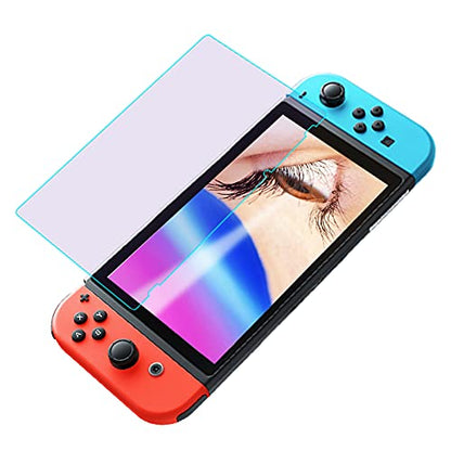 PERFECTSIGHT Anti Blue Light Anti Glare Matte Low Reflection Tempered Glass Screen Protector compatible with Nintendo Switch 6.2 inch, Eye Protection Relieve Eye Fatigue 1 Pack - size: NS 6.2 inch