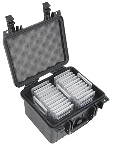 Case Club 25-41 Graded Card Slab Carrying Case - Slotted Storage Fits PSA/BGS/FGS Graded Slabs - Sports/Trading Collector Box for Graded Cards - Travel Holder for Slabs/Sleeves/Loose Cards - style: Simple and Functional Style