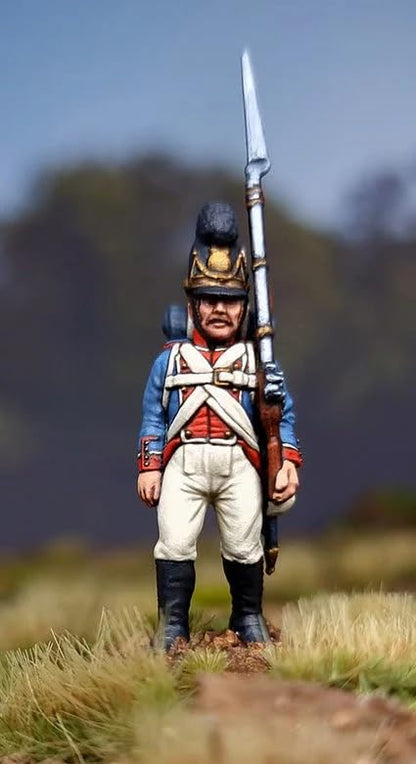 Wargames Delivered - Victrix Bavarian Infantry 1809 Set with Bonus Miniature STL Download - 58 Highly Detailed 28mm Miniatures with Mounted Colonels for Wargaming & Tabletop Strategy Games