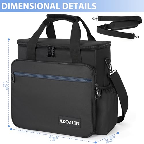 AKOZLIN Padded Mixer Gig Bag DJ Controller Travel Shoulder Bag Case 13"X13"X5.5"Fit For MG06, AG03, MG10X, Mix8, ProFX8 and More Equipment - size: 13"X 5.5"X13"