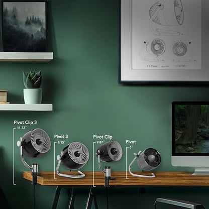 Vornado Pivot Personal Air Circulator, Portable, Desk Fan, Electric, Ice White - color: Ice White