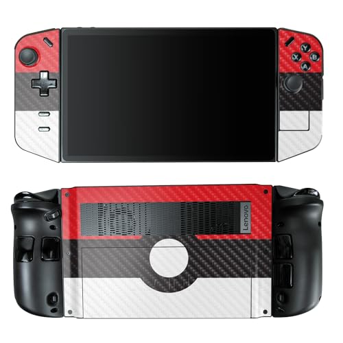 Carbon Fiber Gaming Skin Compatible with Lenovo Legion Go - Battle Ball - Premium 3M Vinyl Protective Wrap Decal Cover - Easy to Apply | Crafted in The USA by MightySkins - color: Battle Ball, style: Carbon Fiber Textured Finish