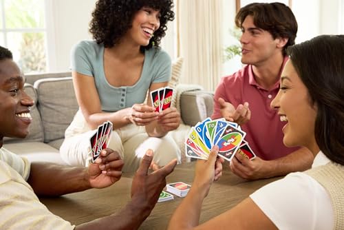 Mattel Games UNO Card Game with 2 Add On Packs with Storage Tin | Includes UNO Deck and 2 Add-On Packs for Kids, Teens & Family Game Night for Ages 7+, 2-10 Players (Amazon Exclusive)