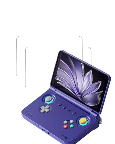 [2 Park]Screen Protector for Retroid Pocket Flip 2 5.5 Inch Handheld Game Consoles Tempered Glass Film,BOVUGAC Screen Protector for Pocket Flip2 Handheld Gaming Anti-Scratch & Sensitive & 9H Hardness