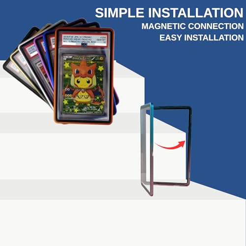 RedCap Magnetic Aluminum PSA Graded Card Holder 35PT Premium PSA Slab Protector Display Case with UV Resistant Glass Fits Standard PSA Graded Sports Trading Cards - Sugar Rush - color: Sugar Rush