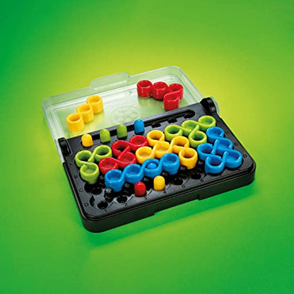 SmartGames IQ Twist, a Travel Game for Kids and Adults, a Cognitive Skill-Building Brain Game - Brain Teaser for Ages 6 & Up, 120 Challenges in Travel-Friendly Case - style: IQ Twist