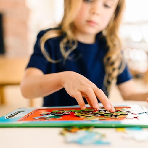 Melissa & Doug Take-Along Magnetic Jigsaw Puzzle Set – On the Farm (2 x 15 Piece) Travel Activity Toy for Preschoolers and Kids Ages 3+ - FSC Certified (Pack of 12) - size: 8.5 x 7.25 x 0.3 inches (Pack of 12), style: Farm