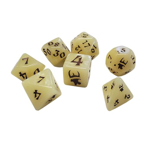 Steve Jackson Games Munchkin Polyhedral Dice Set (Tan/Brown) - color: Tan/Brown